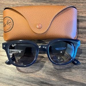 Authentic New Ray Ban Sunglasses- Blue frame with blue/grey gradient lens